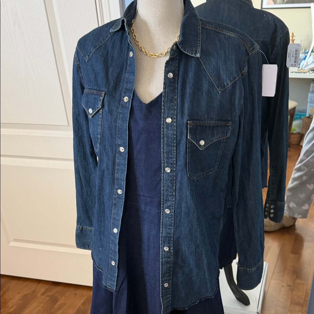 Sandro Paris Blue Denim Shirt